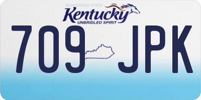 KY license plate 709JPK