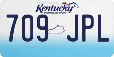 KY license plate 709JPL
