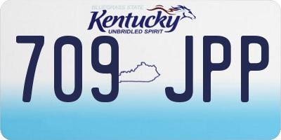 KY license plate 709JPP