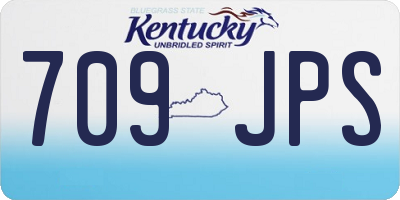 KY license plate 709JPS