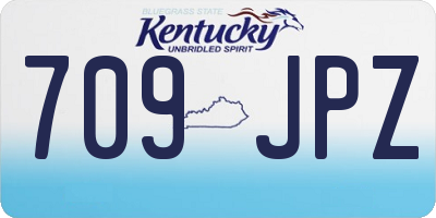 KY license plate 709JPZ