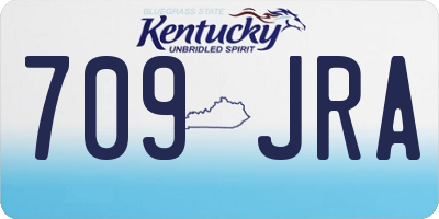 KY license plate 709JRA