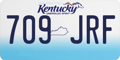 KY license plate 709JRF