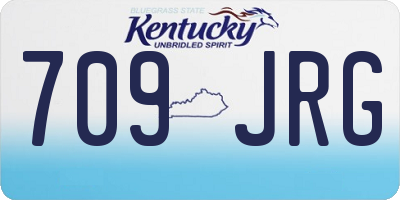 KY license plate 709JRG