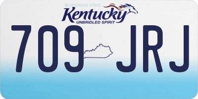 KY license plate 709JRJ