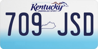 KY license plate 709JSD