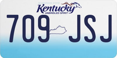 KY license plate 709JSJ