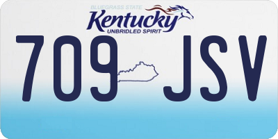 KY license plate 709JSV