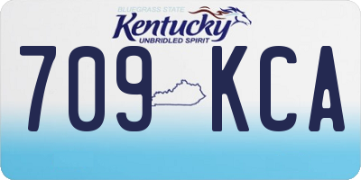 KY license plate 709KCA