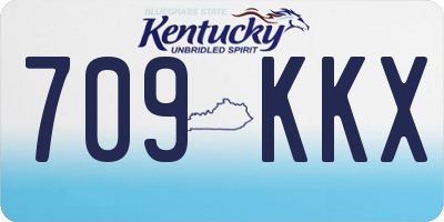 KY license plate 709KKX