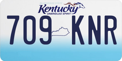 KY license plate 709KNR