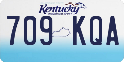 KY license plate 709KQA
