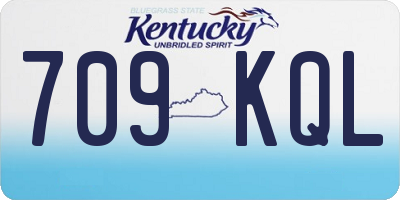 KY license plate 709KQL