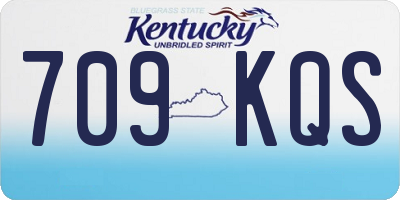 KY license plate 709KQS
