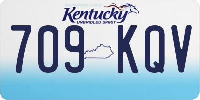 KY license plate 709KQV
