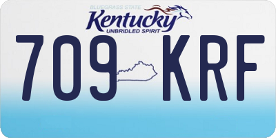 KY license plate 709KRF