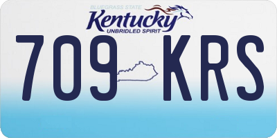 KY license plate 709KRS