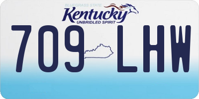 KY license plate 709LHW