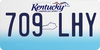 KY license plate 709LHY