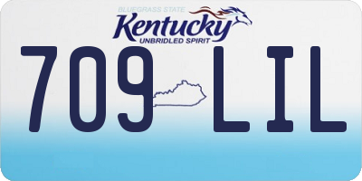 KY license plate 709LIL