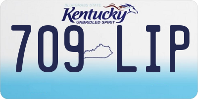 KY license plate 709LIP