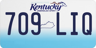 KY license plate 709LIQ