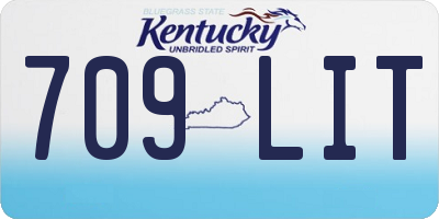 KY license plate 709LIT