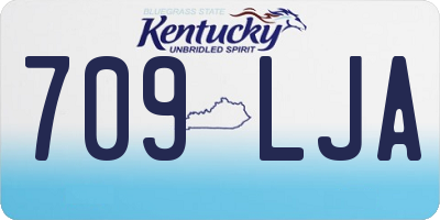 KY license plate 709LJA