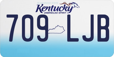 KY license plate 709LJB