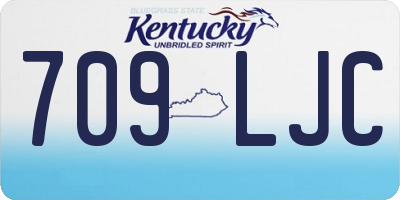 KY license plate 709LJC