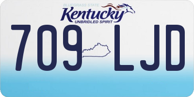 KY license plate 709LJD