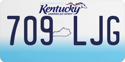 KY license plate 709LJG