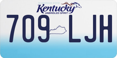 KY license plate 709LJH