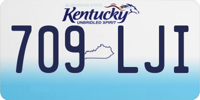 KY license plate 709LJI