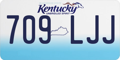 KY license plate 709LJJ