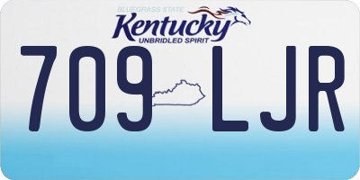 KY license plate 709LJR