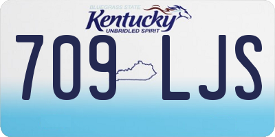 KY license plate 709LJS