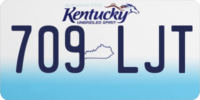 KY license plate 709LJT