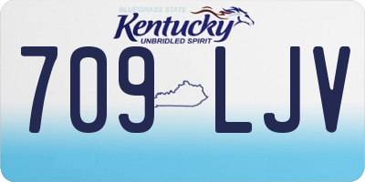 KY license plate 709LJV