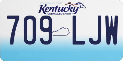 KY license plate 709LJW