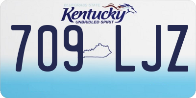 KY license plate 709LJZ