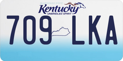 KY license plate 709LKA