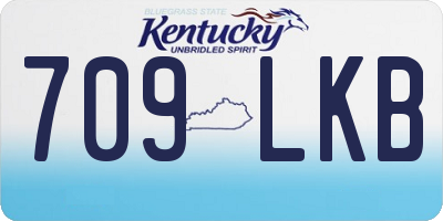 KY license plate 709LKB