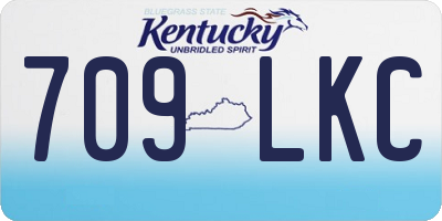 KY license plate 709LKC