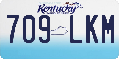 KY license plate 709LKM