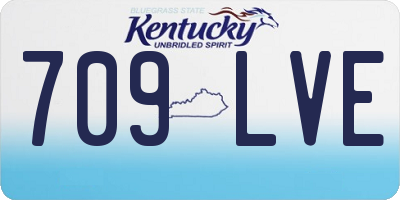 KY license plate 709LVE