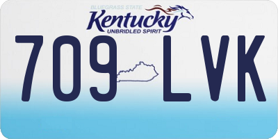 KY license plate 709LVK