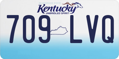 KY license plate 709LVQ