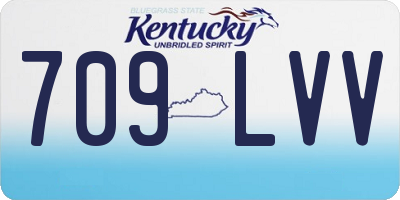 KY license plate 709LVV