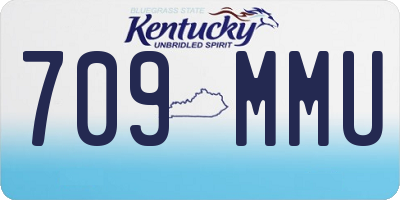 KY license plate 709MMU